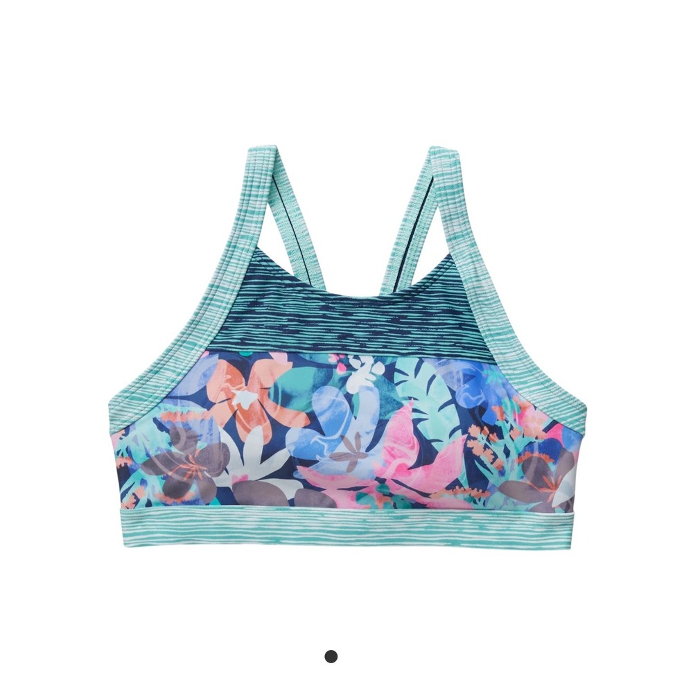 NWT Athleta Girl Surf's Up Bikini Top - XL 14 - lara floral multi - XL 14